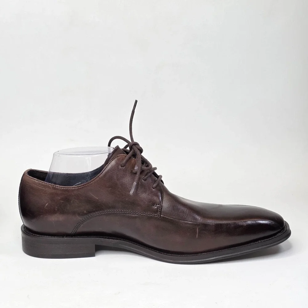 Kenneth Cole Reaction Dress Oxford Shoes Men's Size 9 Dark Brown Leather Classic